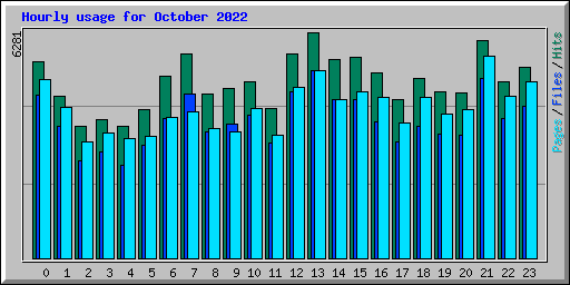 Hourly usage for October 2022